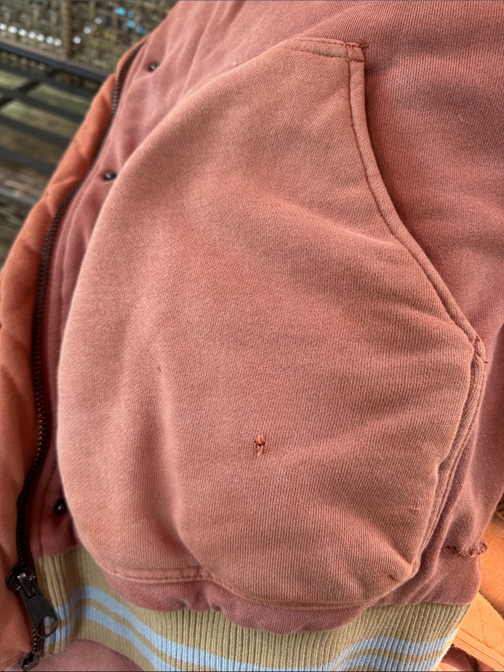 Free People All Star Stadium Jacket (Cherry Cola Combo) - Small oversized - Picture 7 of 11